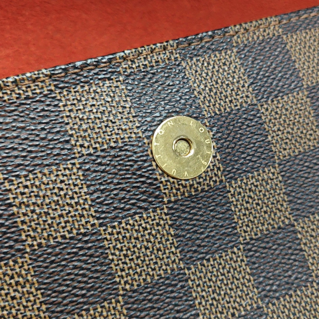 RECOLETA Damier Ebene Coated Canvas Brown