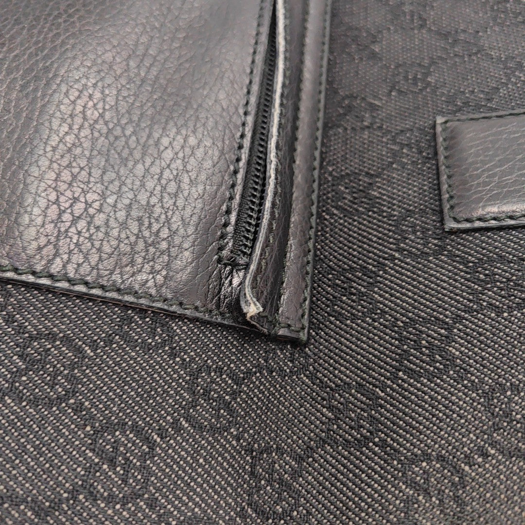 Monogram Canvas Tote Bag Black