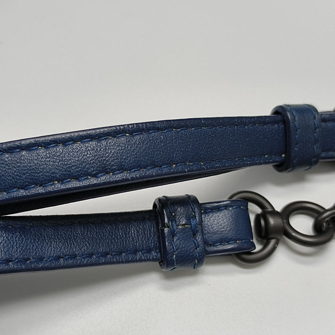 Lambskin Shoulder Bag Blue