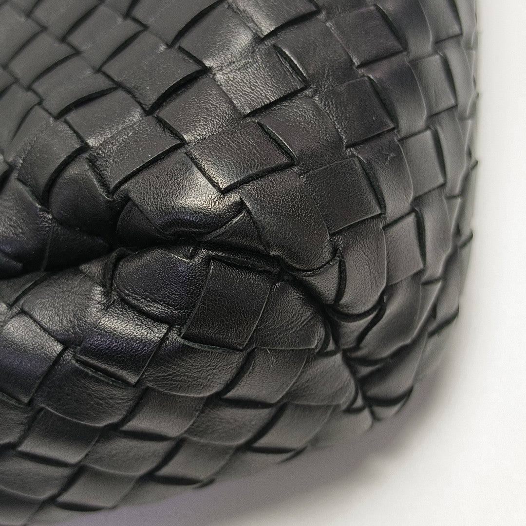 Calfskin Top Handle Bag Black