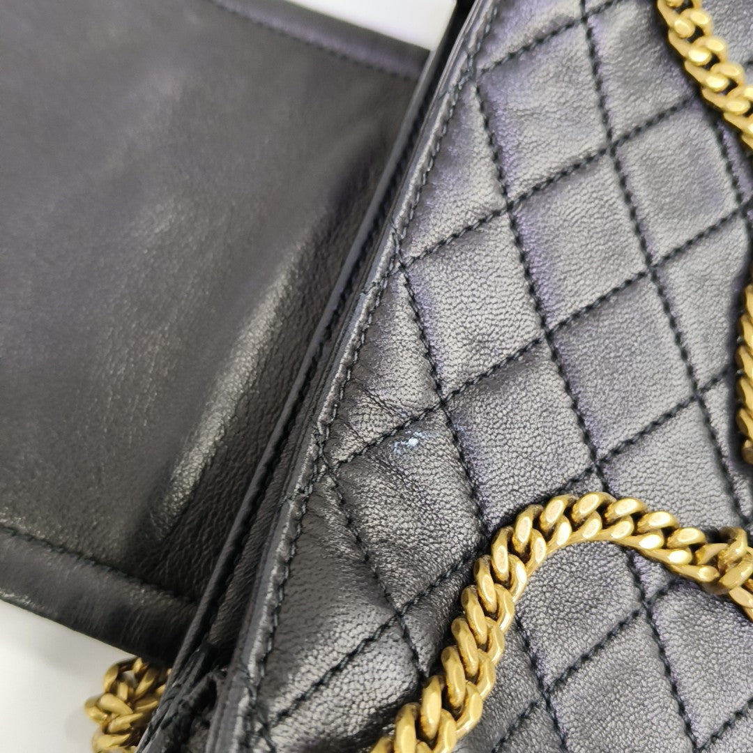 NOLITA Mini Quilted Lambskin Black