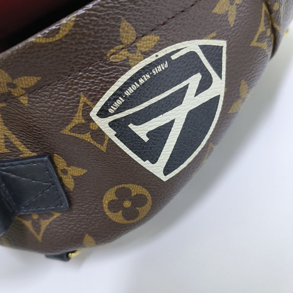 PALM SPRINGS Mini Monogram Coated Canvas Brown