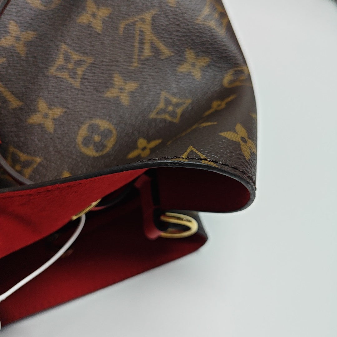 NÉONOÉ MM Monogram Coated Canvas Brown