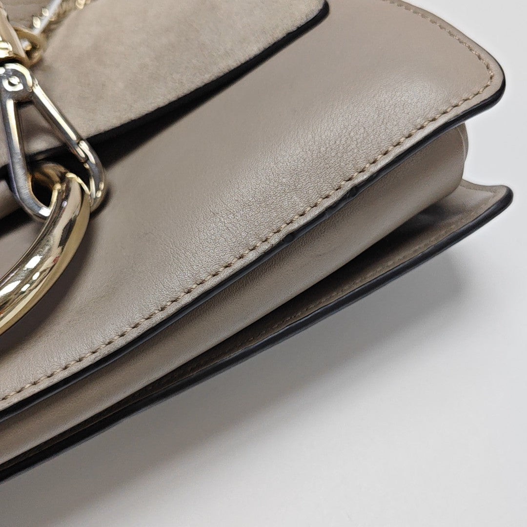 Faye Small Calfskin Gray
