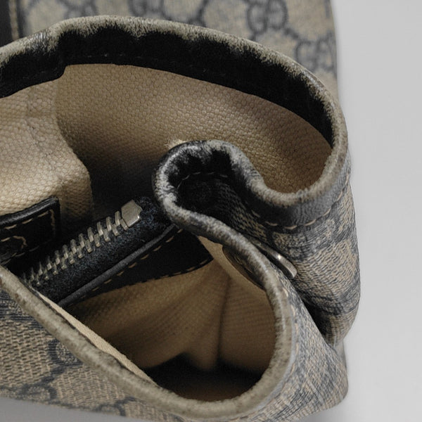 GG Supreme Monogram Coated Canvas Black