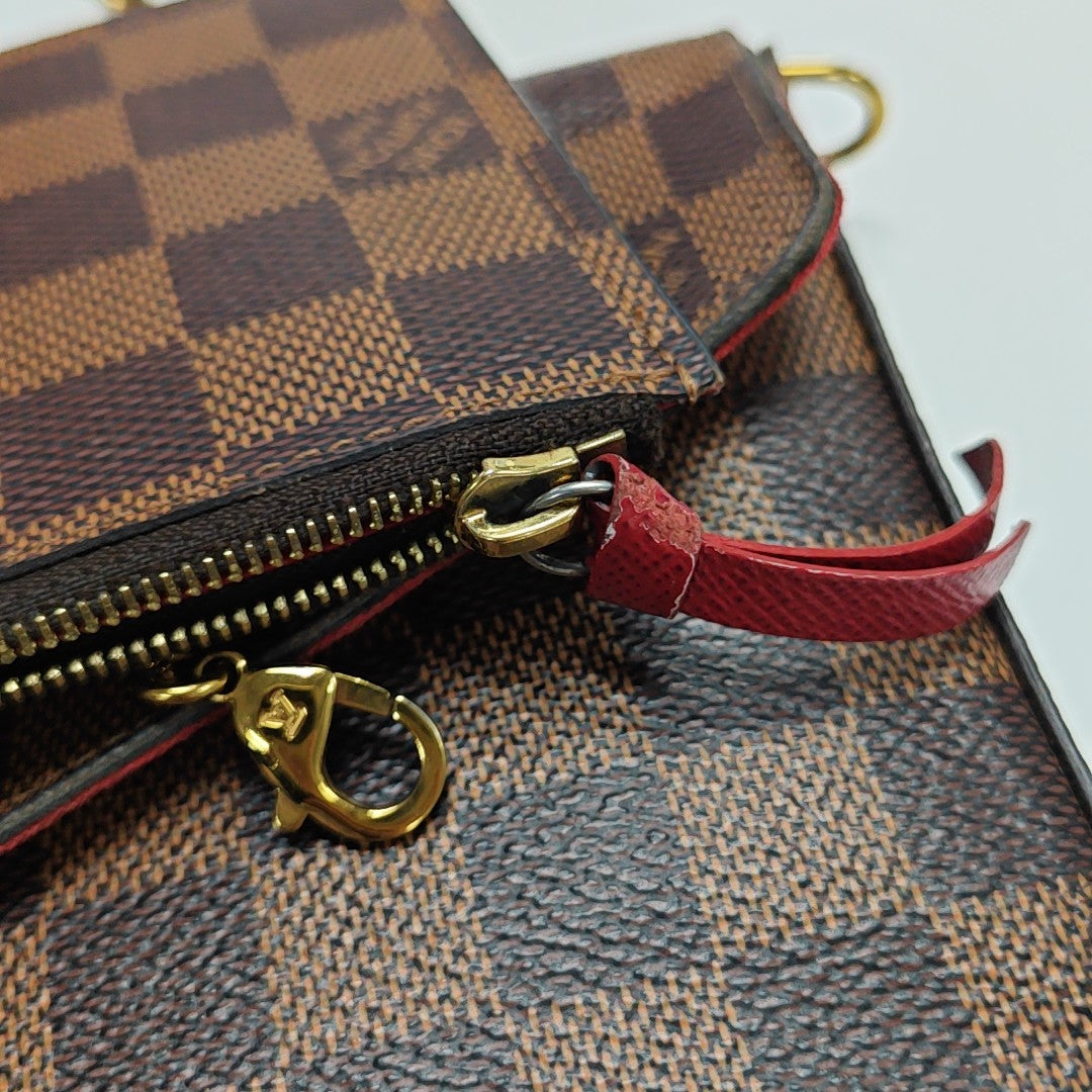 FÉLICIE Damier Ebene Coated Canvas Brown