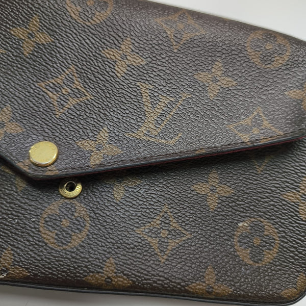 FÉLICIE Monogram Coated Canvas Brown