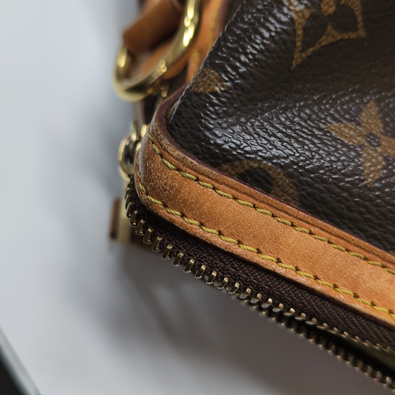 RETIRO GM Monogram Coated Canvas Brown
