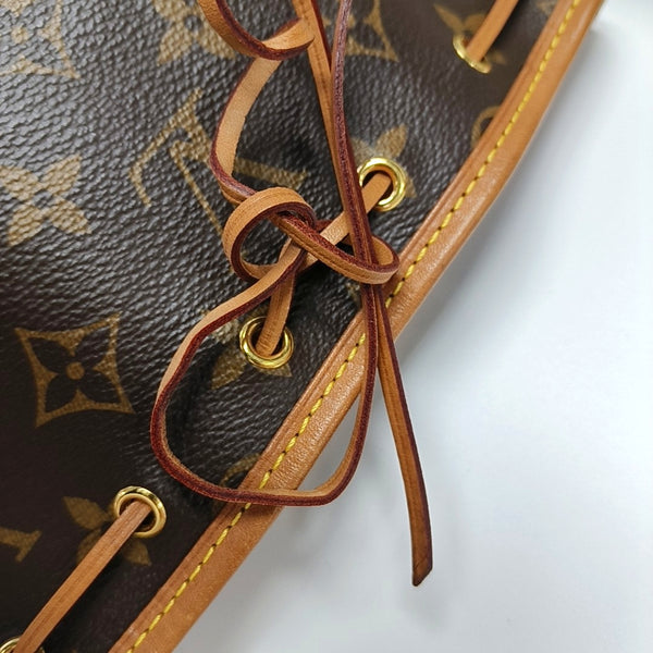 NÉONOÉ Nano Monogram Coated Canvas Brown