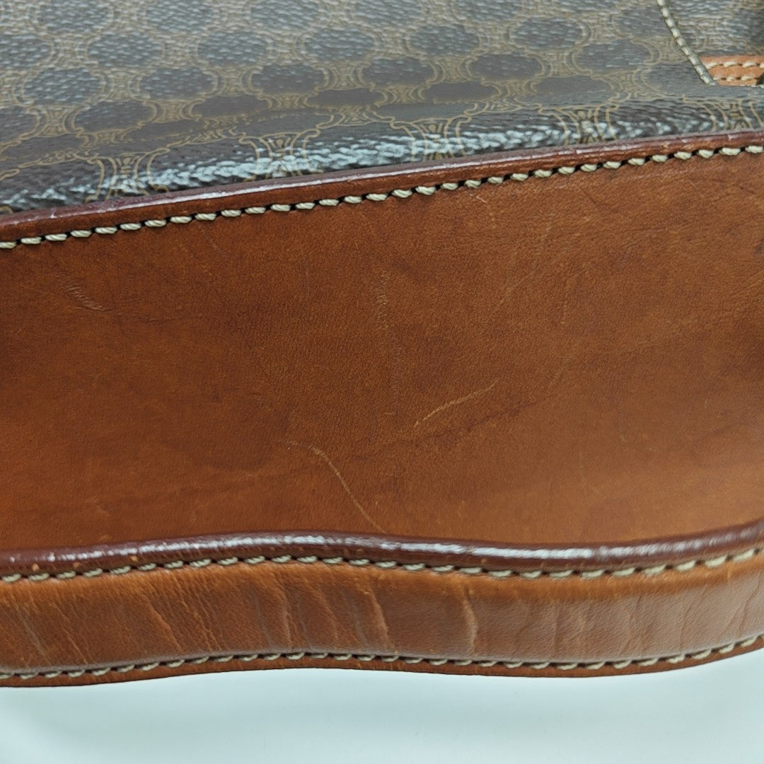 MACADAM TOP HANDLE COSMETIC BAGS Coated Canvas Brown