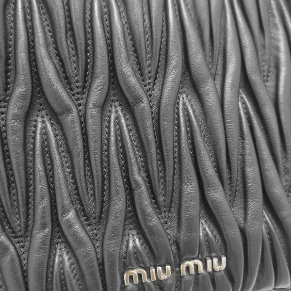 Matelassé Quilted Lambskin Black