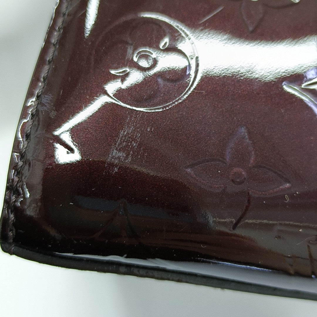 Monogram Patent Leather Shoulder Bag Red