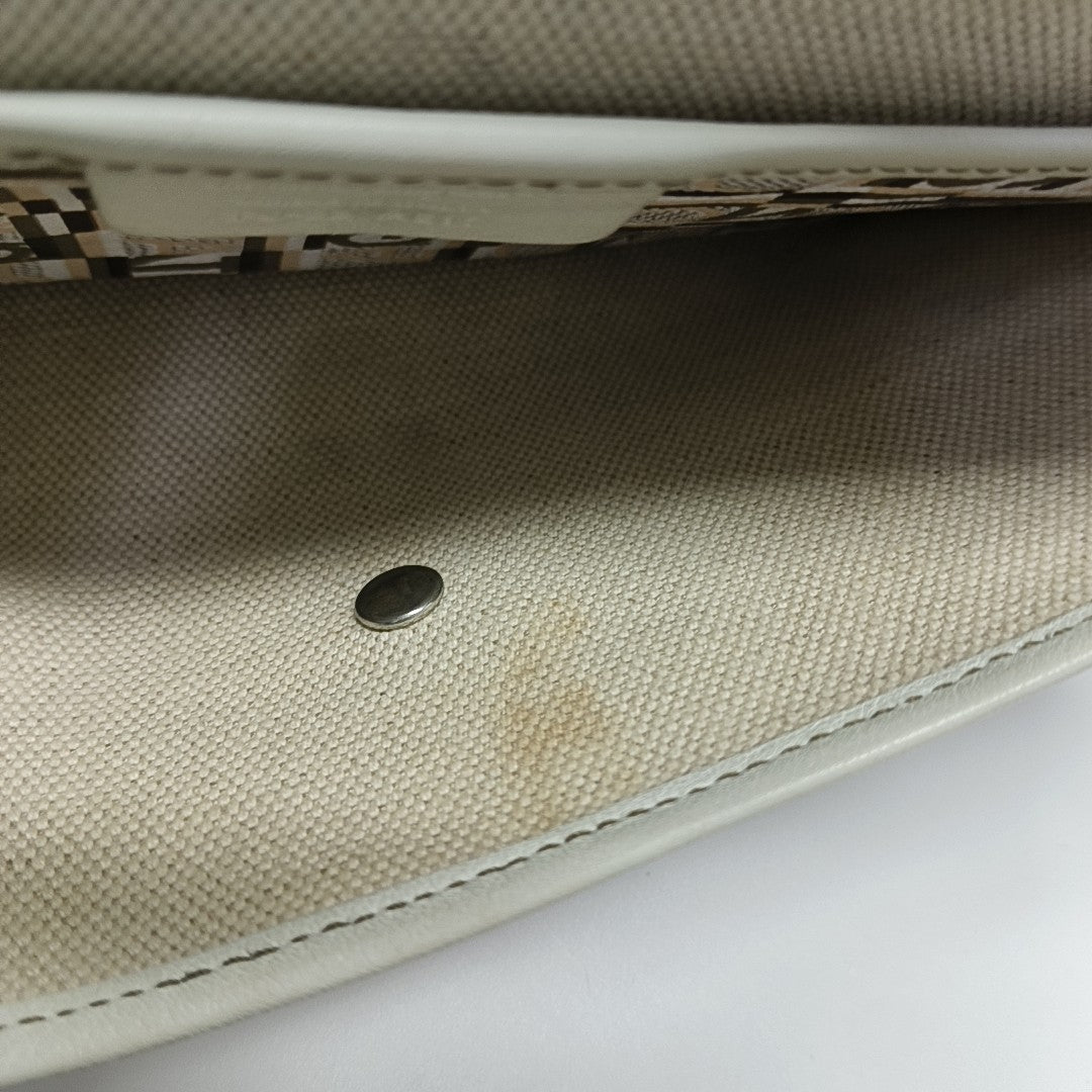 Coated Canvas Top Handle Bag Multicolor