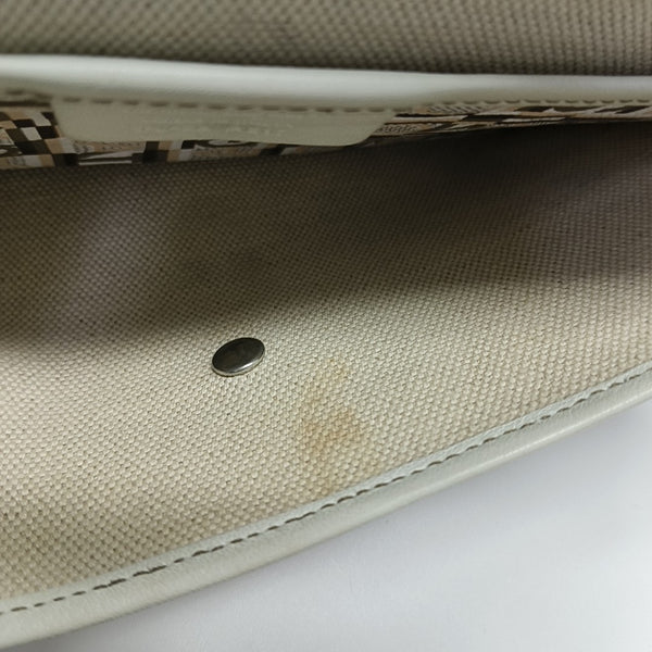 Coated Canvas Top Handle Bag Multicolor