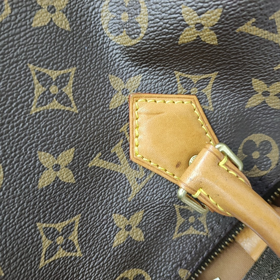 SPEEDY 30 Monogram Coated Canvas Brown