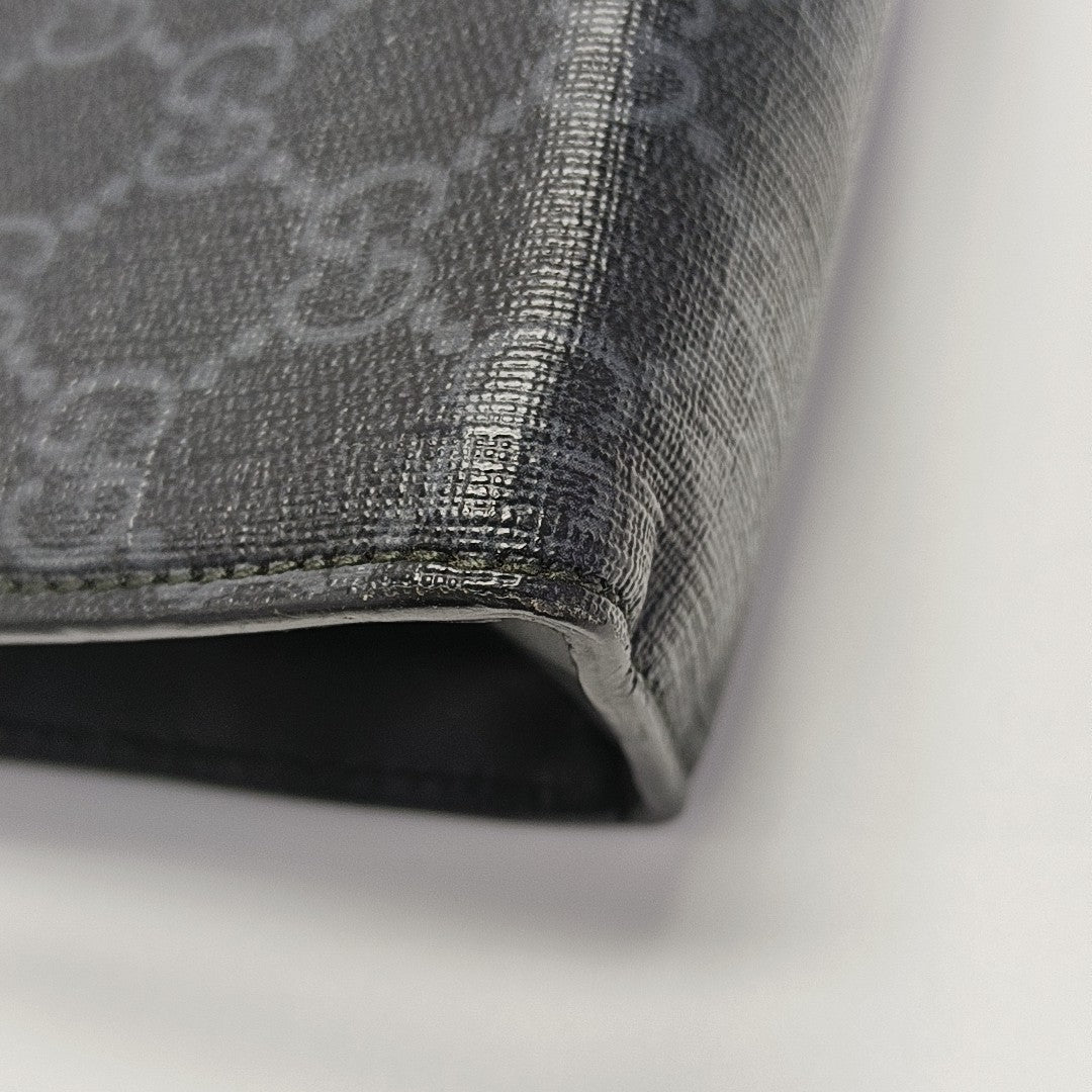 GG Supreme Monogram Coated Canvas Gray
