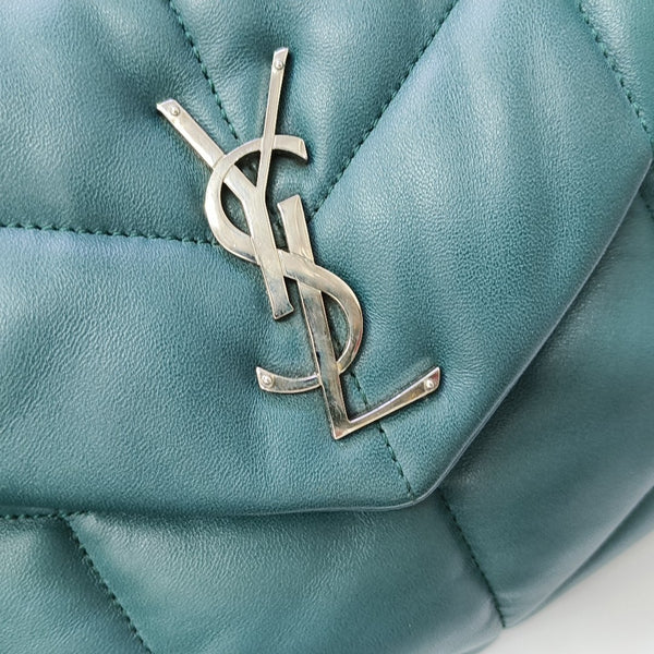 PUFFER Small Quilted Lambskin Green