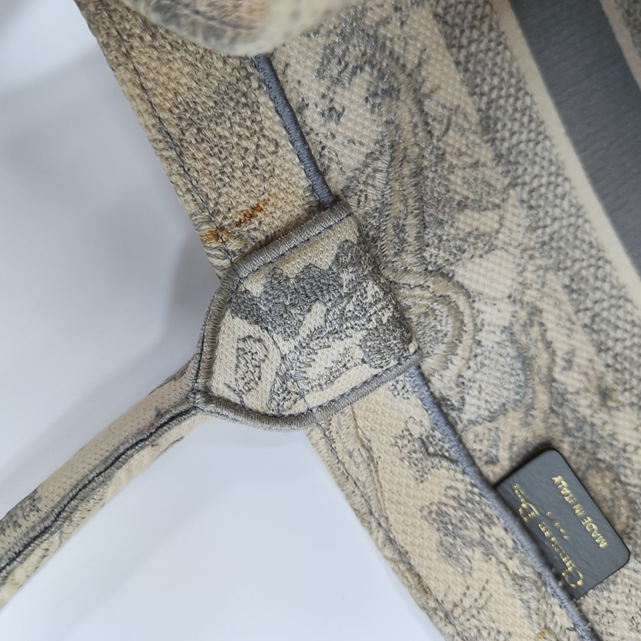 Book Tote Medium Fabric Gray
