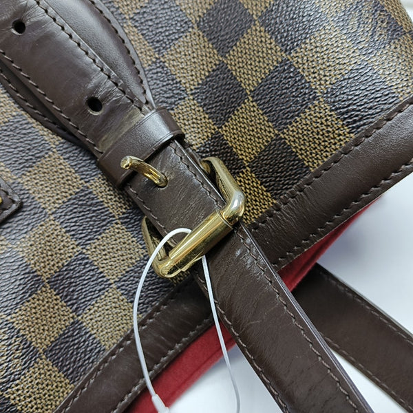 HAMPSTEAD MM Damier Ebene Coated Canvas Brown