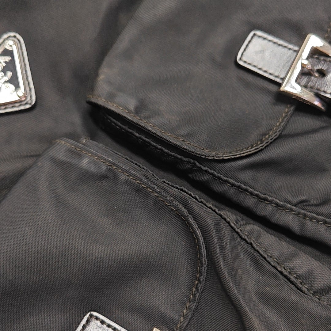 Nylon Crossbody Bag Black