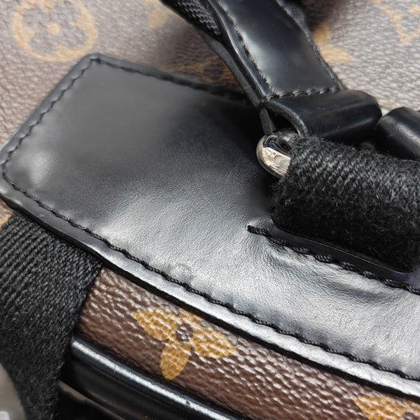 JOSH Monogram Coated Canvas Brown