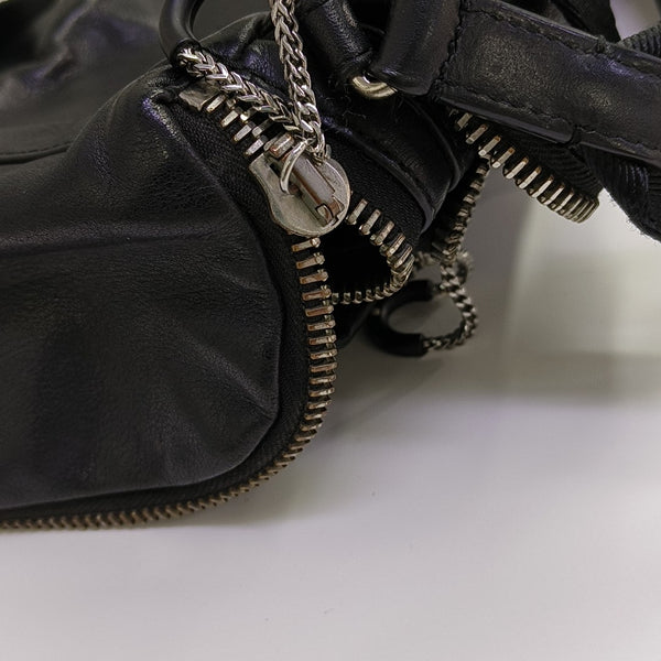 Calfskin Shoulder Bag Black