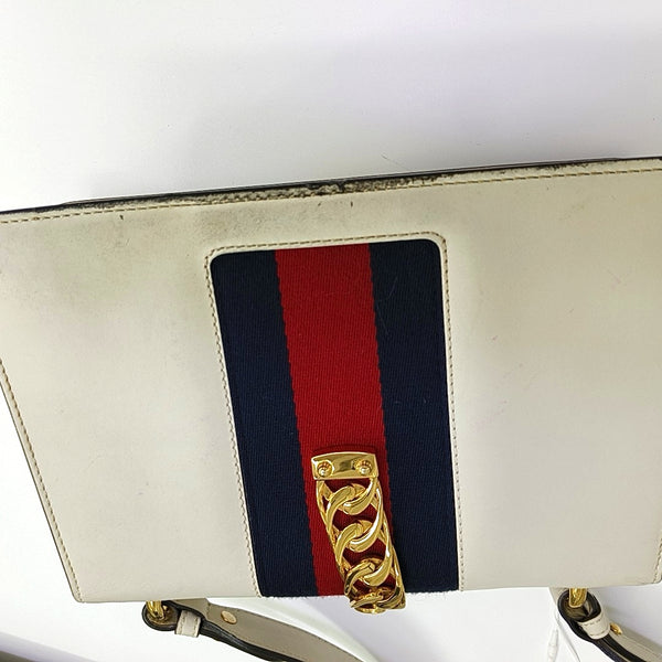 Sylvie Small Calfskin White