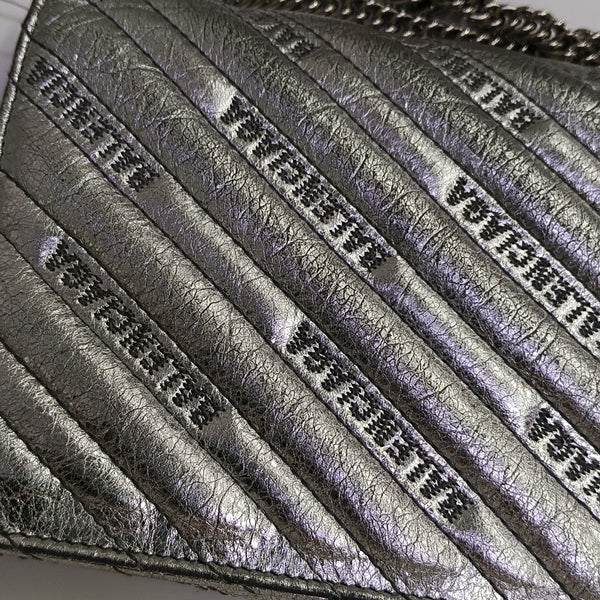 BB Quilted Calfskin Silver