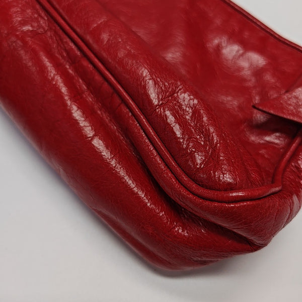 Calfskin Shoulder Bag Red