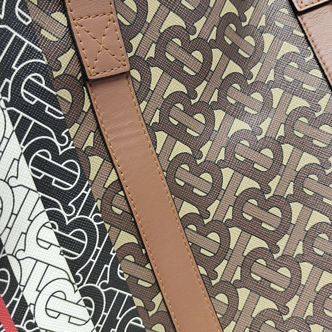 MONOGRAM Large Coated Canvas Brown