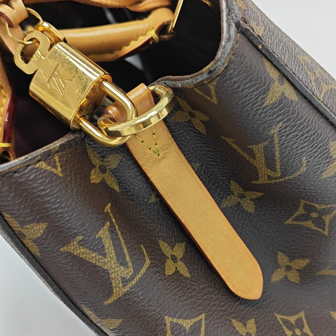 MONTAIGNE Monogram Coated Canvas Brown