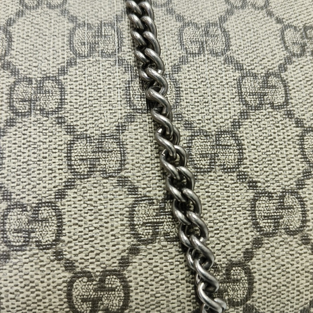 Dionysus Super Mini Monogram Coated Canvas Beige