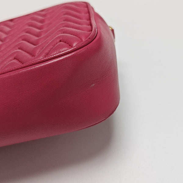 Quilted Lambskin Shoulder Bag Red