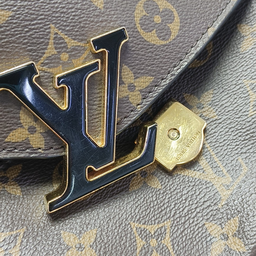 PASSY Monogram Coated Canvas Brown