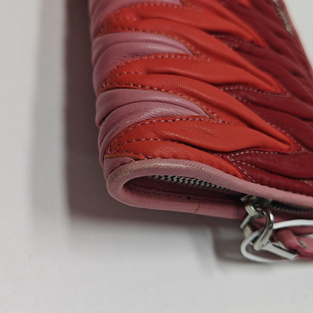 Quilted Lambskin Wallet Multicolor