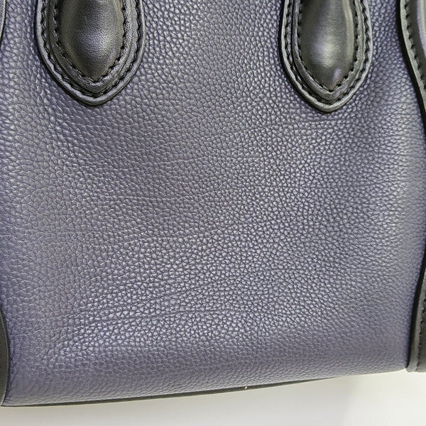 LUGGAGE Nano Calfskin Blue