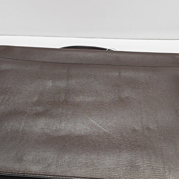Calfskin Top Handle Bag Brown
