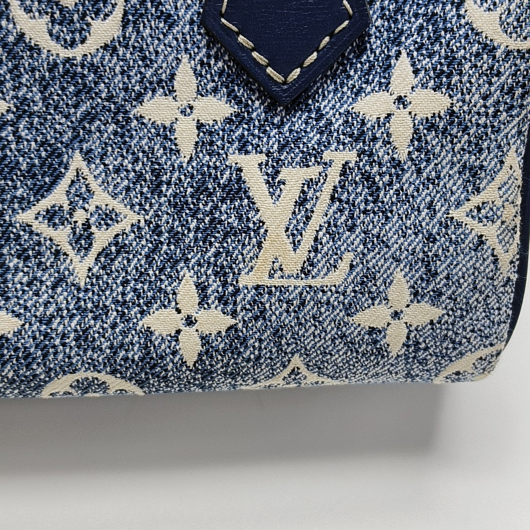 SPEEDY Nano Monogram Denim Blue