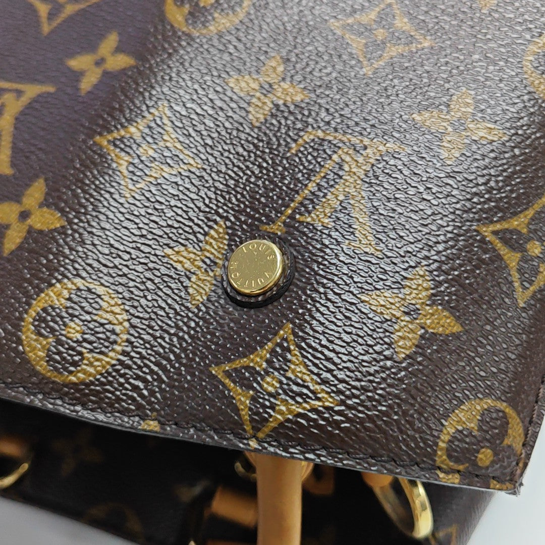 MONTAIGNE Monogram Coated Canvas Brown