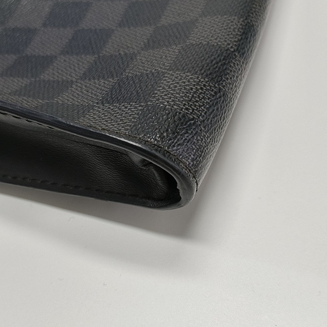 JOUR GM Damier Graphite Coated Canvas Gray
