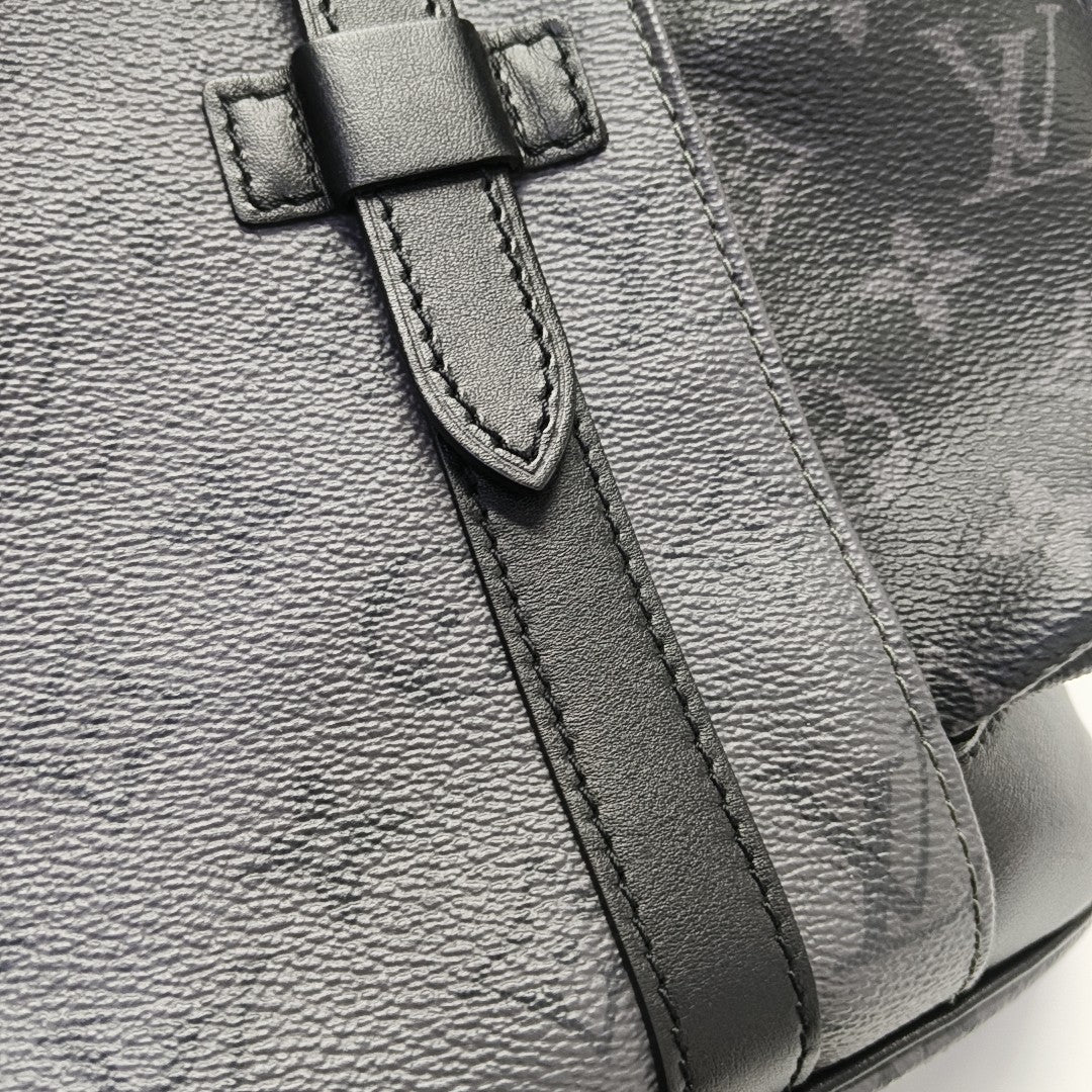 CHRISTOPHER PM Monogram Coated Canvas Gray
