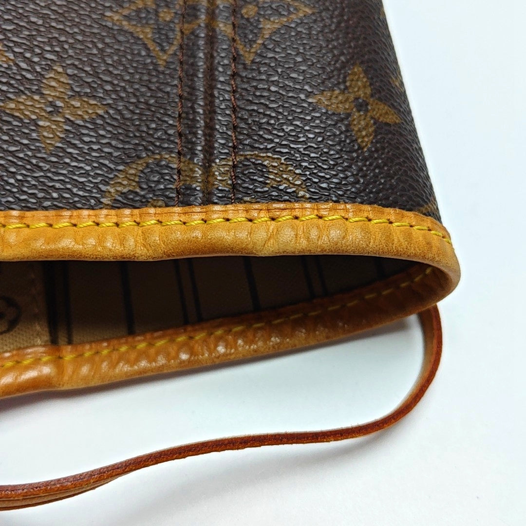 NEVERFULL GM Lona revestida Monogram Marrón