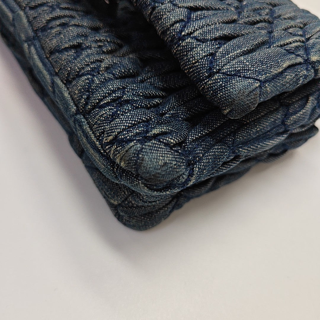 Crystal Quilted Denim Blue