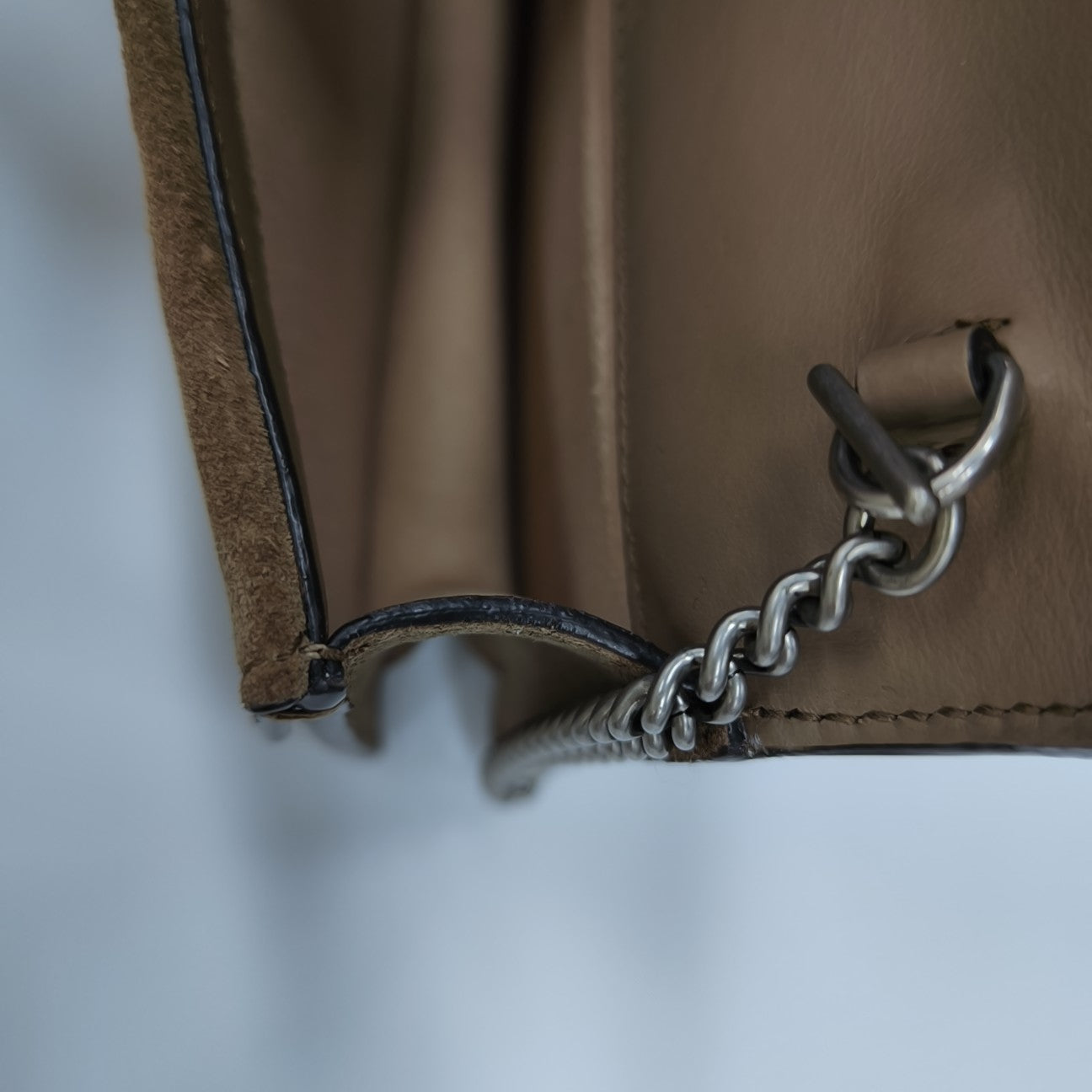 Dionysus Super Mini Monogram Coated Canvas Beige