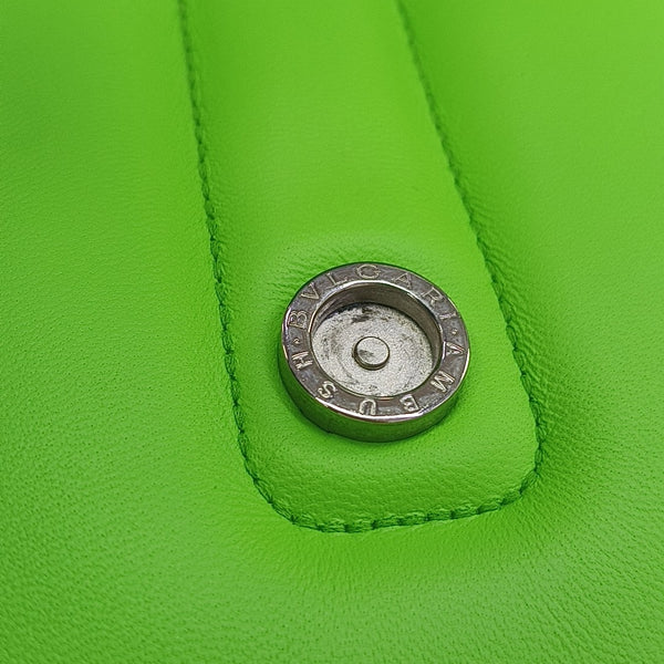 BVLGARI Small Quilted Lambskin Green