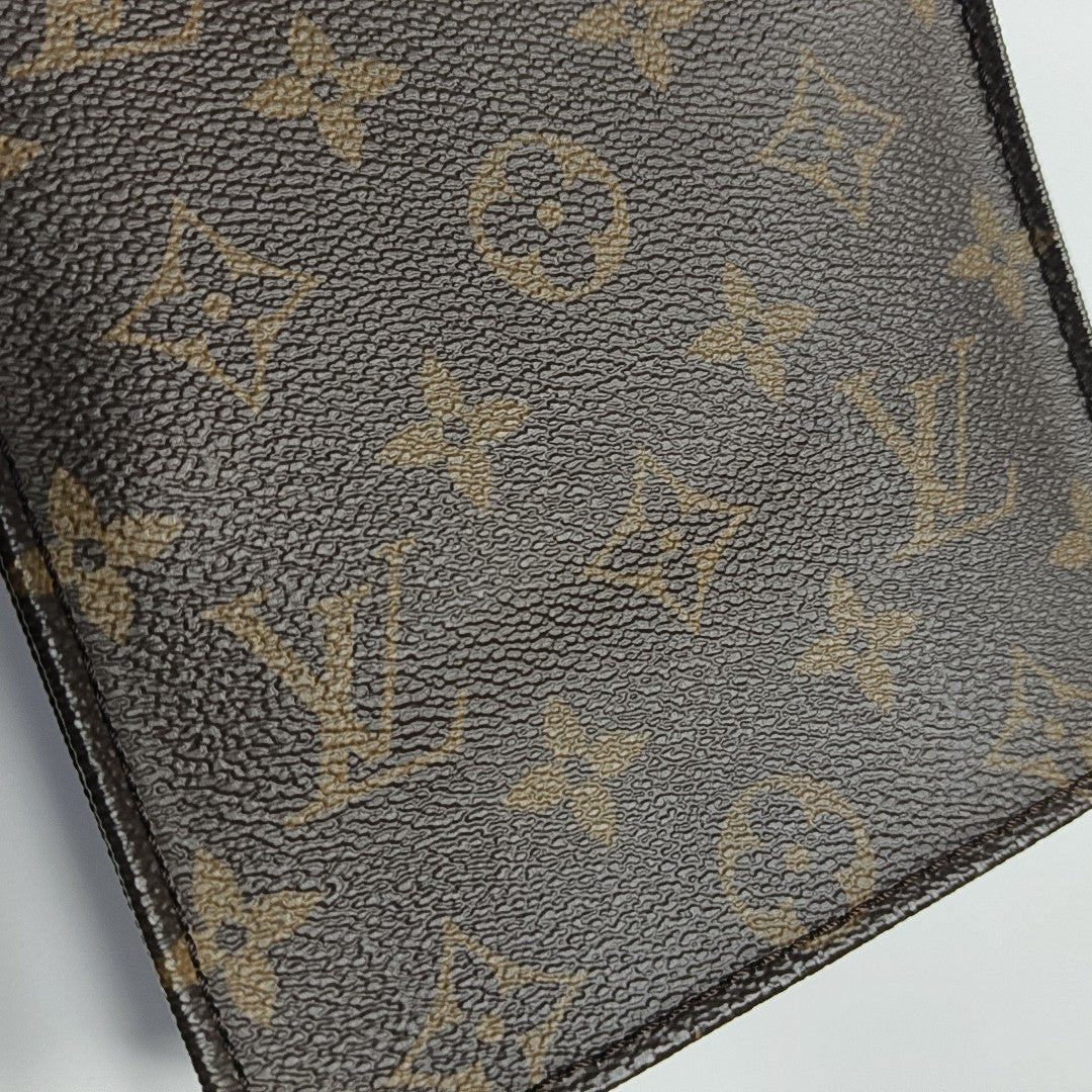 SAC PLAT Mini Monogram Coated Canvas Brown