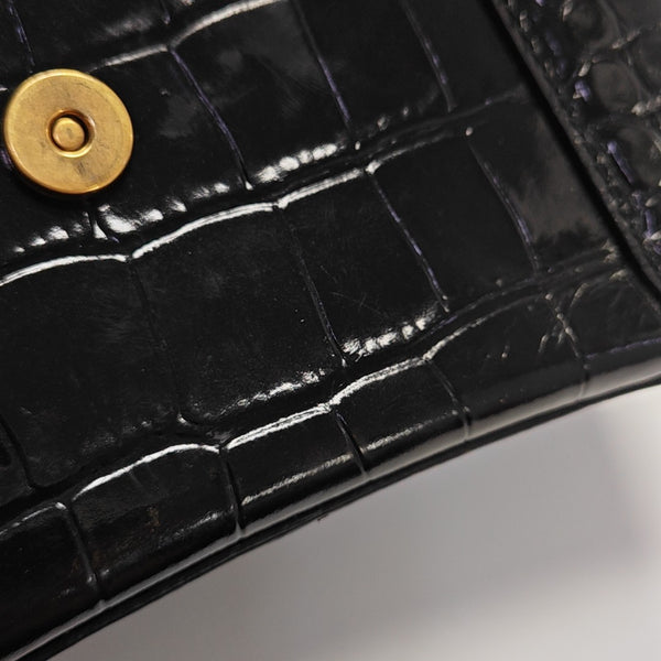 Hourglass Small Calfskin Black