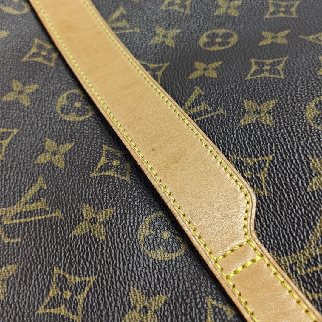 VALMY Monogram Coated Canvas Brown
