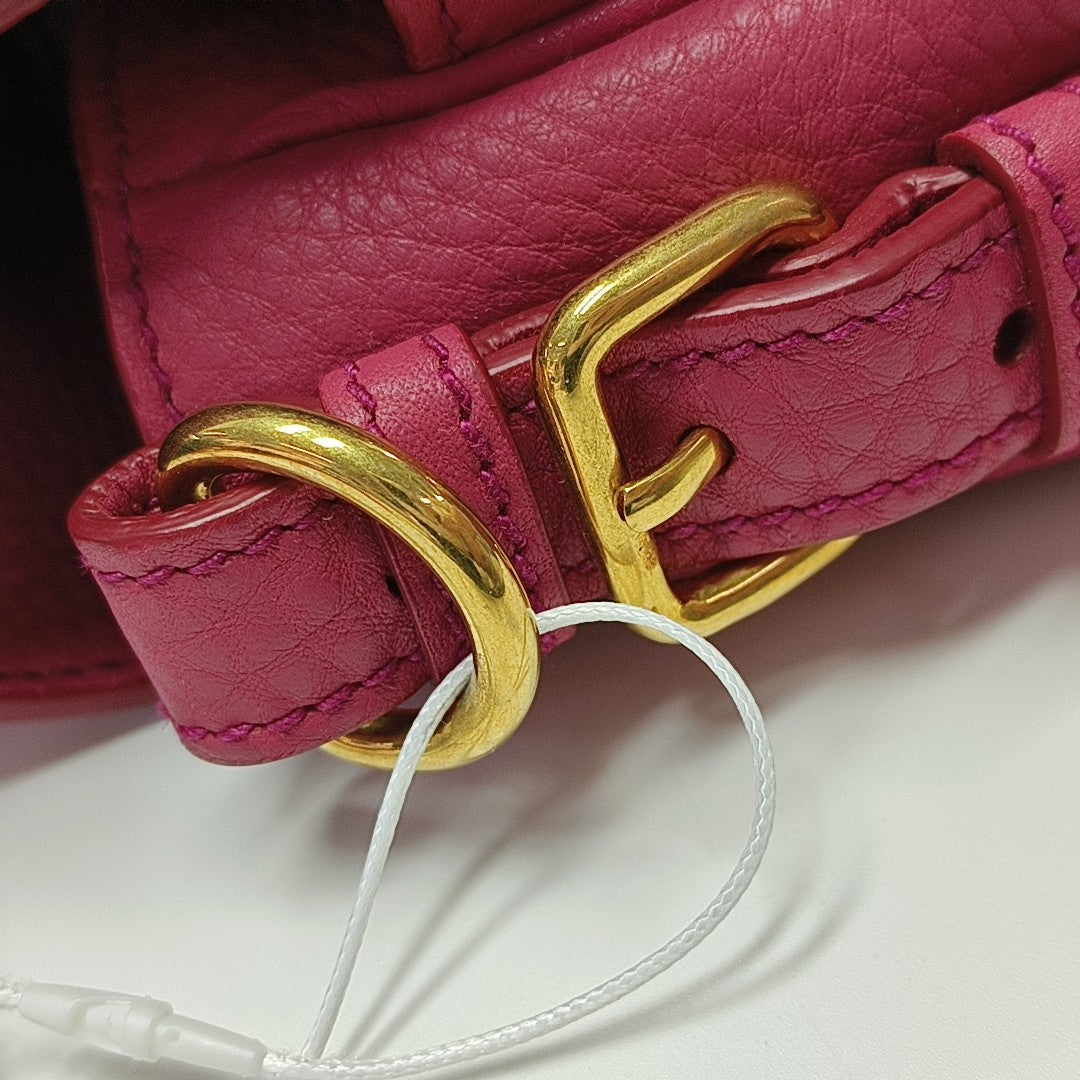 Calfskin Shoulder Bag Red