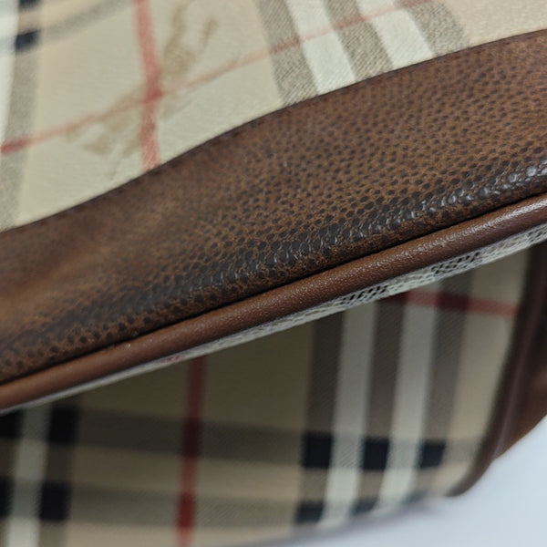 Coated Canvas Bucket Bag Brown